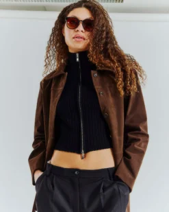Ava fake suede jacket