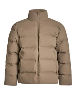 Coated puffer jacket