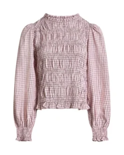 Delyse Check Blouse