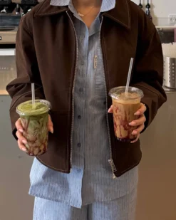 Emma fake suede jacket