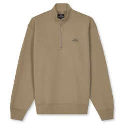 Half zip logo sweat
