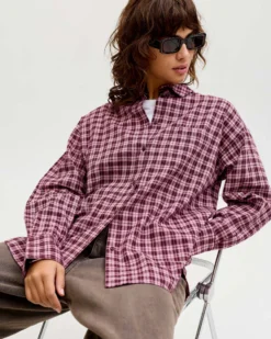 JXJAMIE FLANNEL DETAIL SHIRT