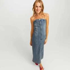 Jxtinga slim denim dress