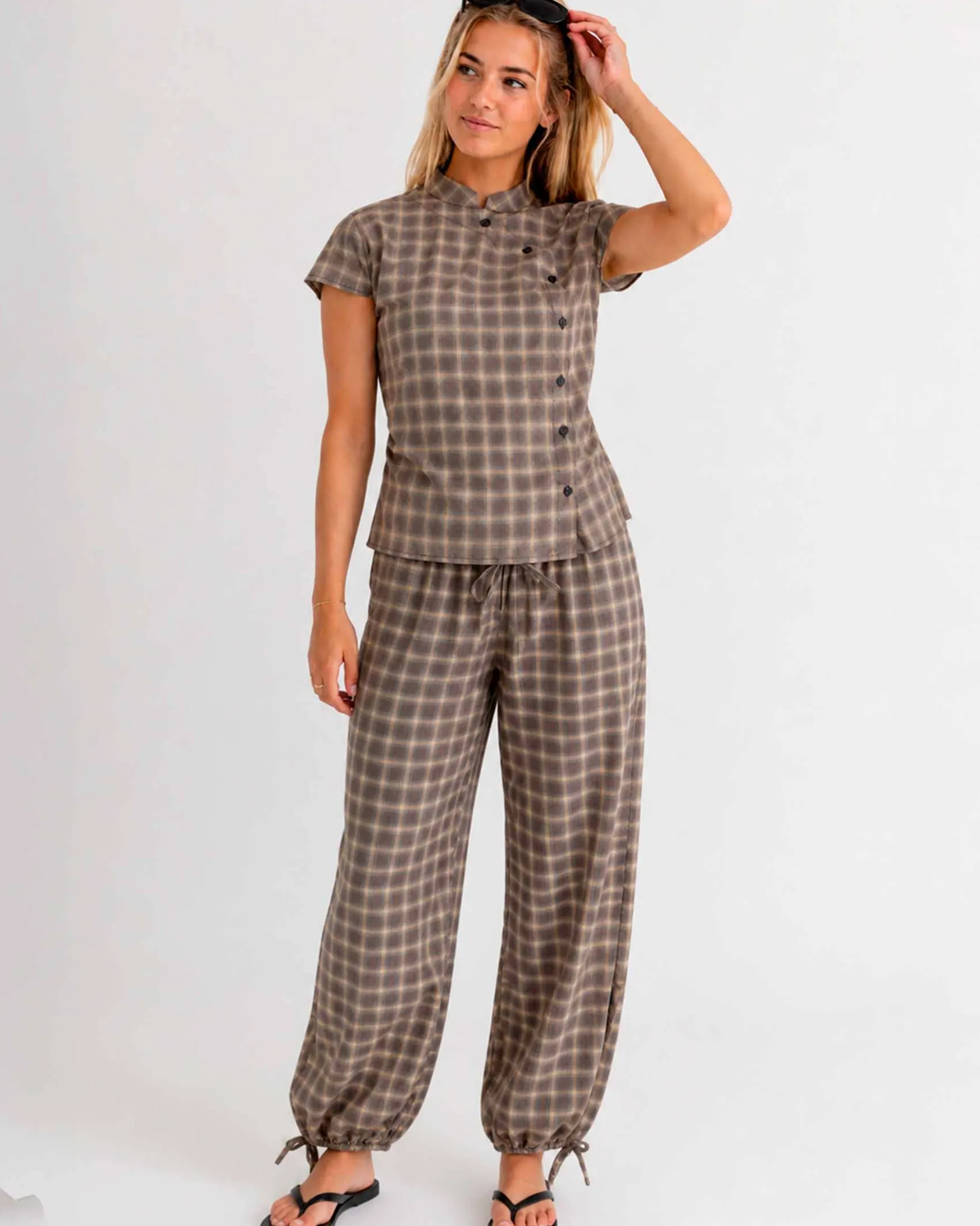 Kallis checked Blouse