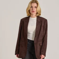 Lara faux suede jacket