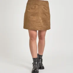 Leia faux suede skirt