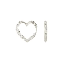 Medium Heart Crush Hoops