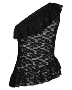 NMDEMI S/L LACE FRILL TOP