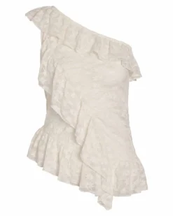 NMDEMI S/L LACE FRILL TOP