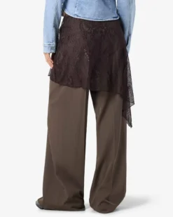 NMIDA ELASTICATED LACE SKIRT