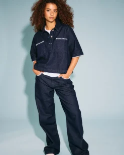 NMINDIE DENIM LACE SHIRT