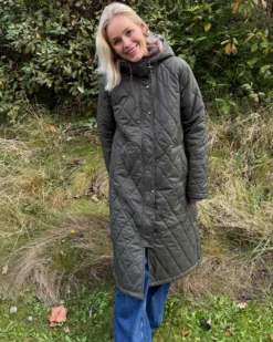 OBJAMANDA LONG QUILT COAT