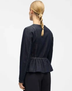 Objanita ls denim blazer