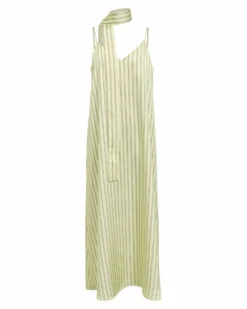 OBJCHILLI S/L LONG SLIP DRESS
