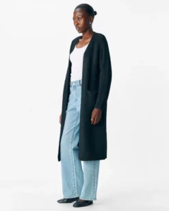 OBJMILU LONG KNIT CARDIGAN