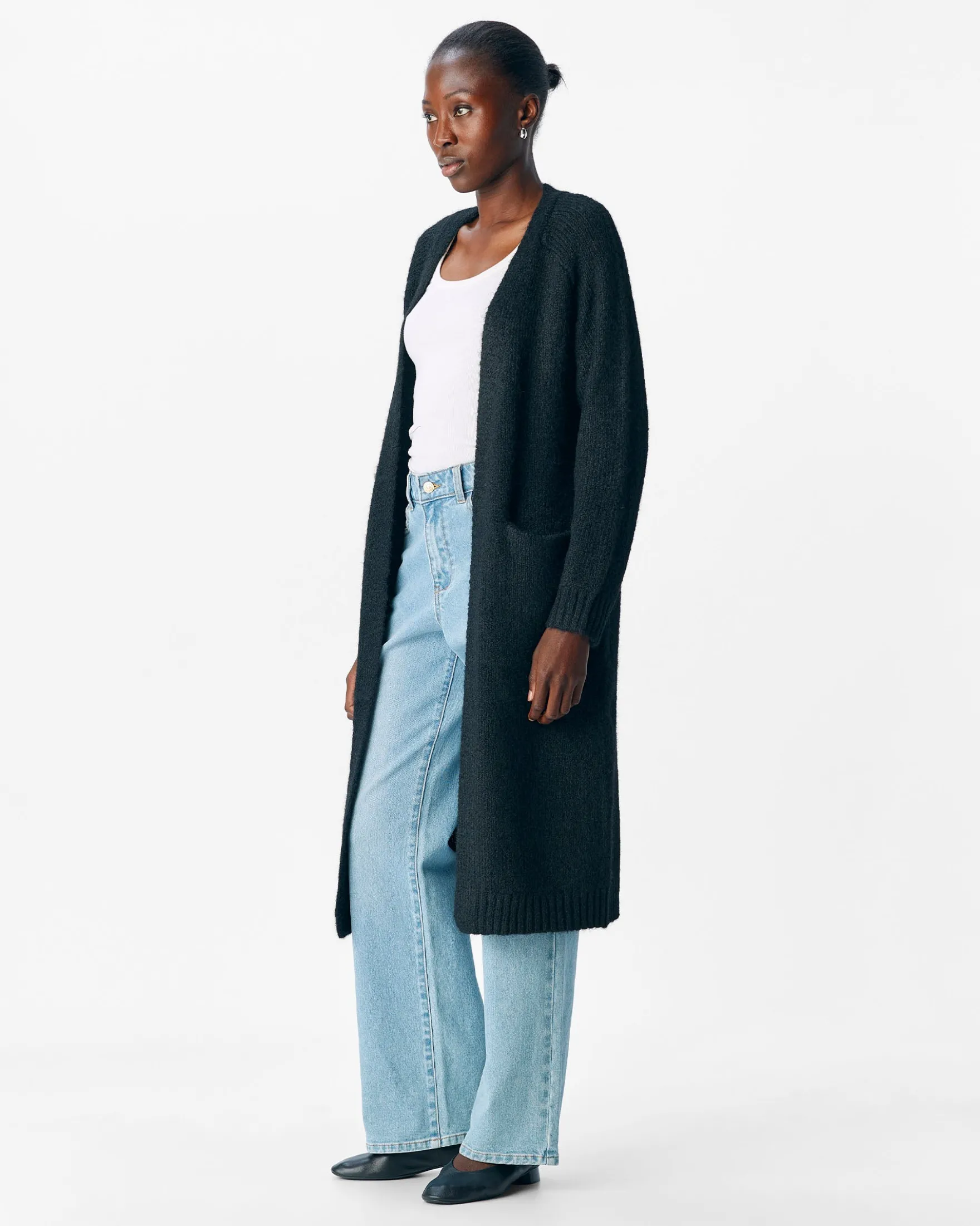 OBJMILU LONG KNIT CARDIGAN
