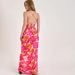 Objsally maxi slip dress