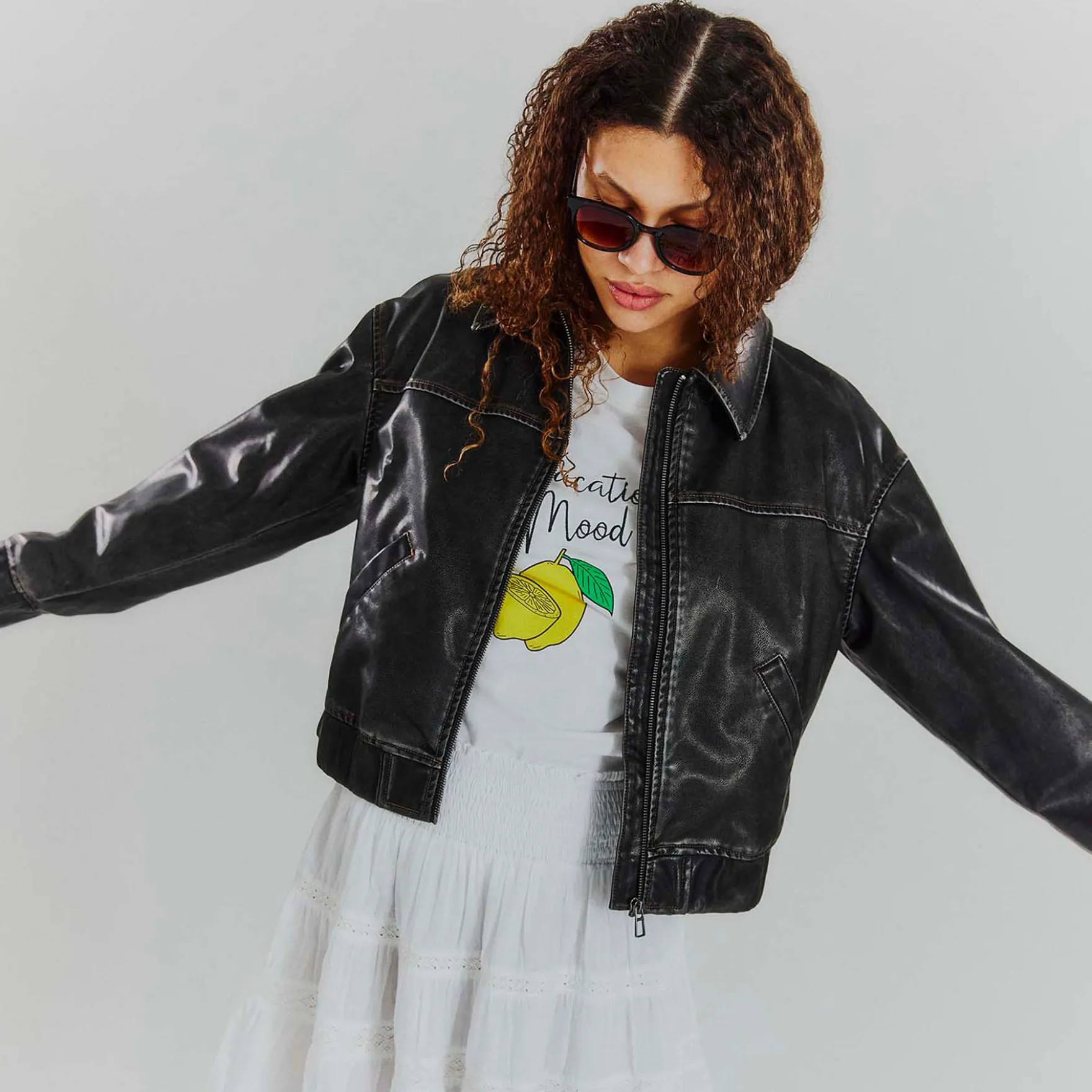 Objscarlet biker jacket