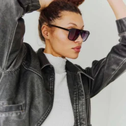 Objscarlet biker jacket