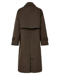 PCAGNES LS TIE TRENCHCOAT