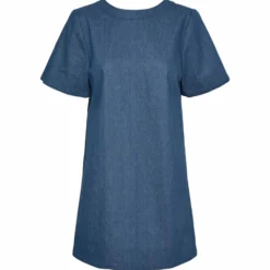 Pcdove ss o-neck bow dress