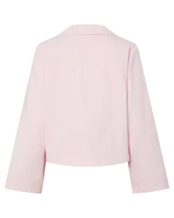 PCFLORA DENIM TIE BLOUSE