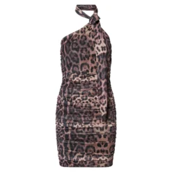 Pcnalle sl halterneck mesh dress