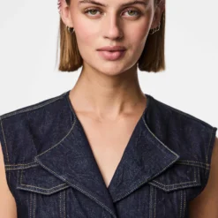 Pcnua sl fitted denim vest