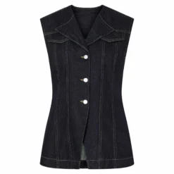 Pcnua sl fitted denim vest