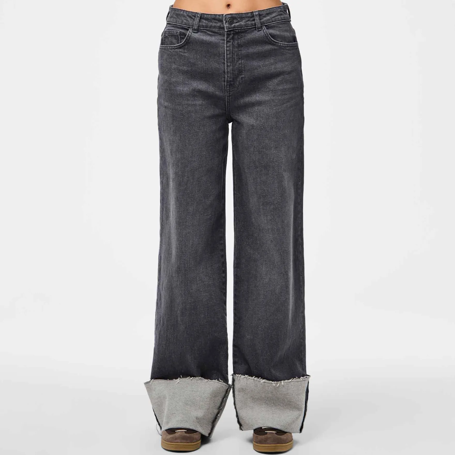 Pcpil hw straight fold up jeans