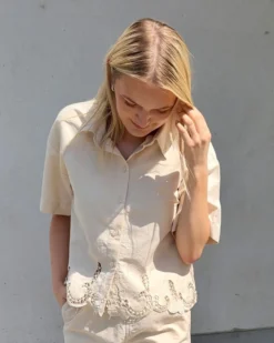 PCPIPER SS DENIM SHIRT