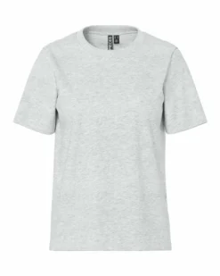 PCRIA SS LUREX NECK TEE