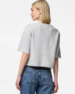 Pcsilly ss o-neck knit