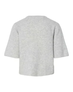 Pcsilly ss o-neck knit