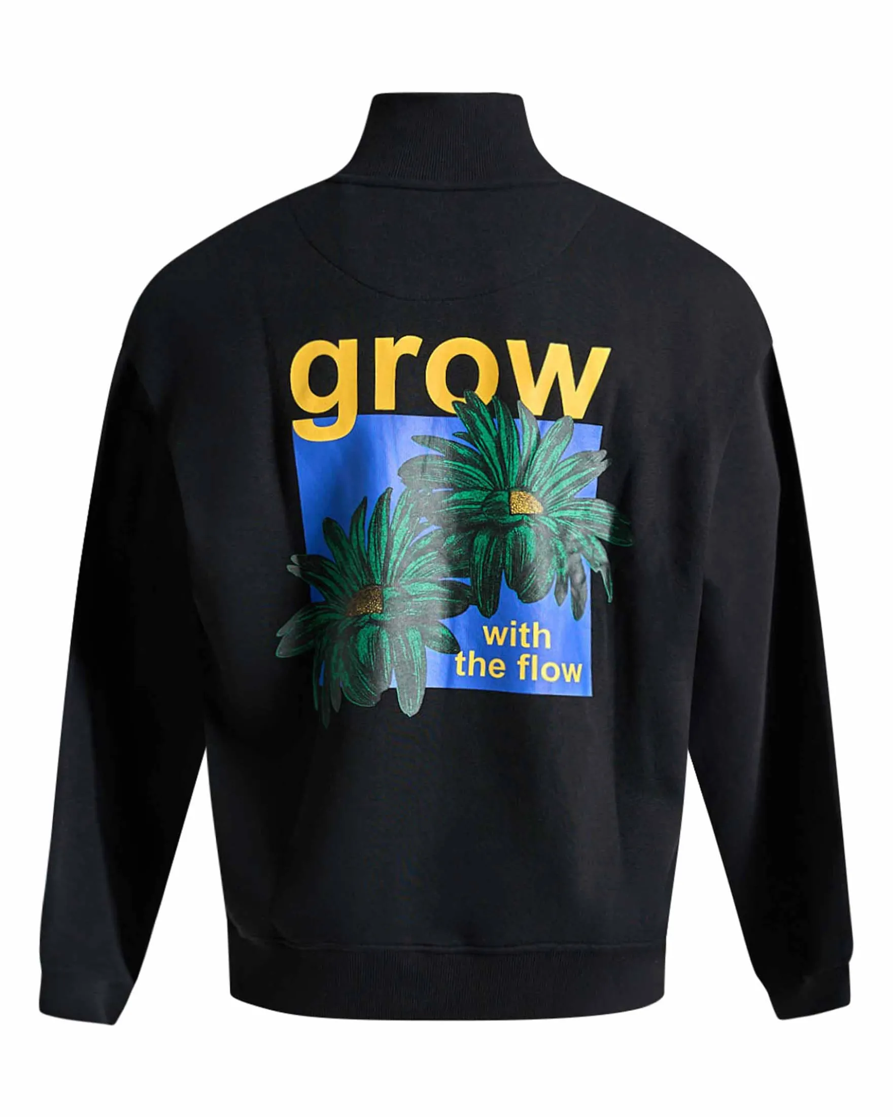 Printed Boxy Half Zip