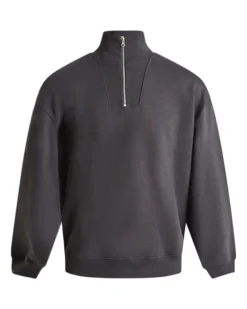Printed Boxy Half Zip