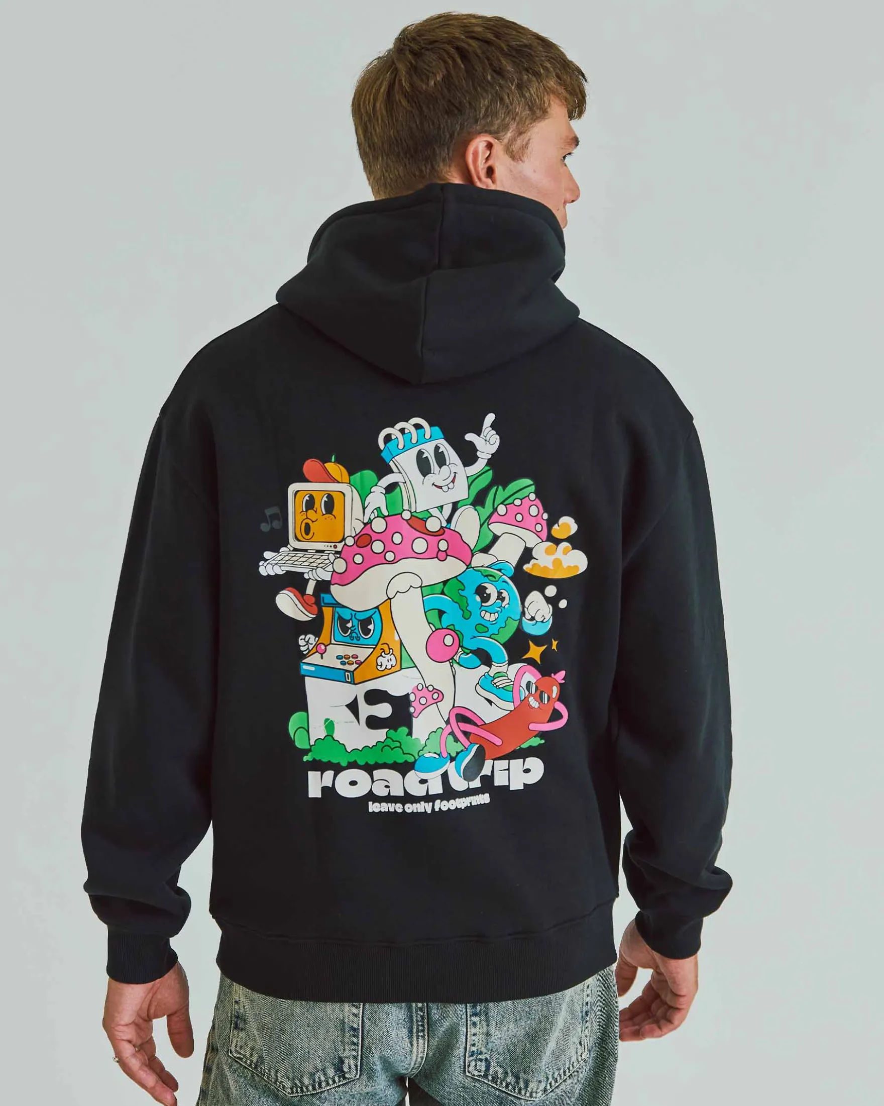 Printed Boxy Hood