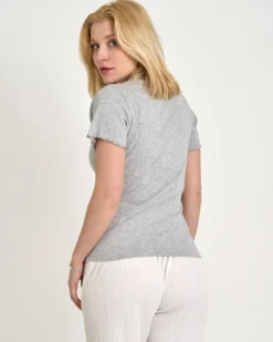 Puranine ss pointelle tee