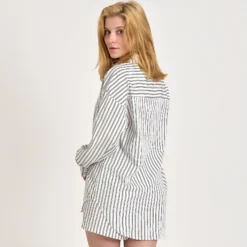 Purcathrine stripe shirt