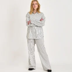 Purcathrine stripe shirt