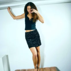 Siva sequins skirt