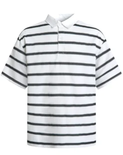 Striped polo ss tee