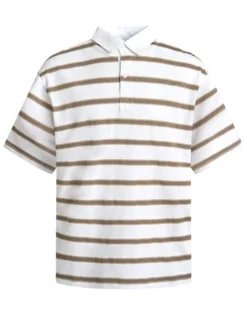 Striped polo ss tee