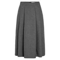 Viabina hw pleated midi skirt