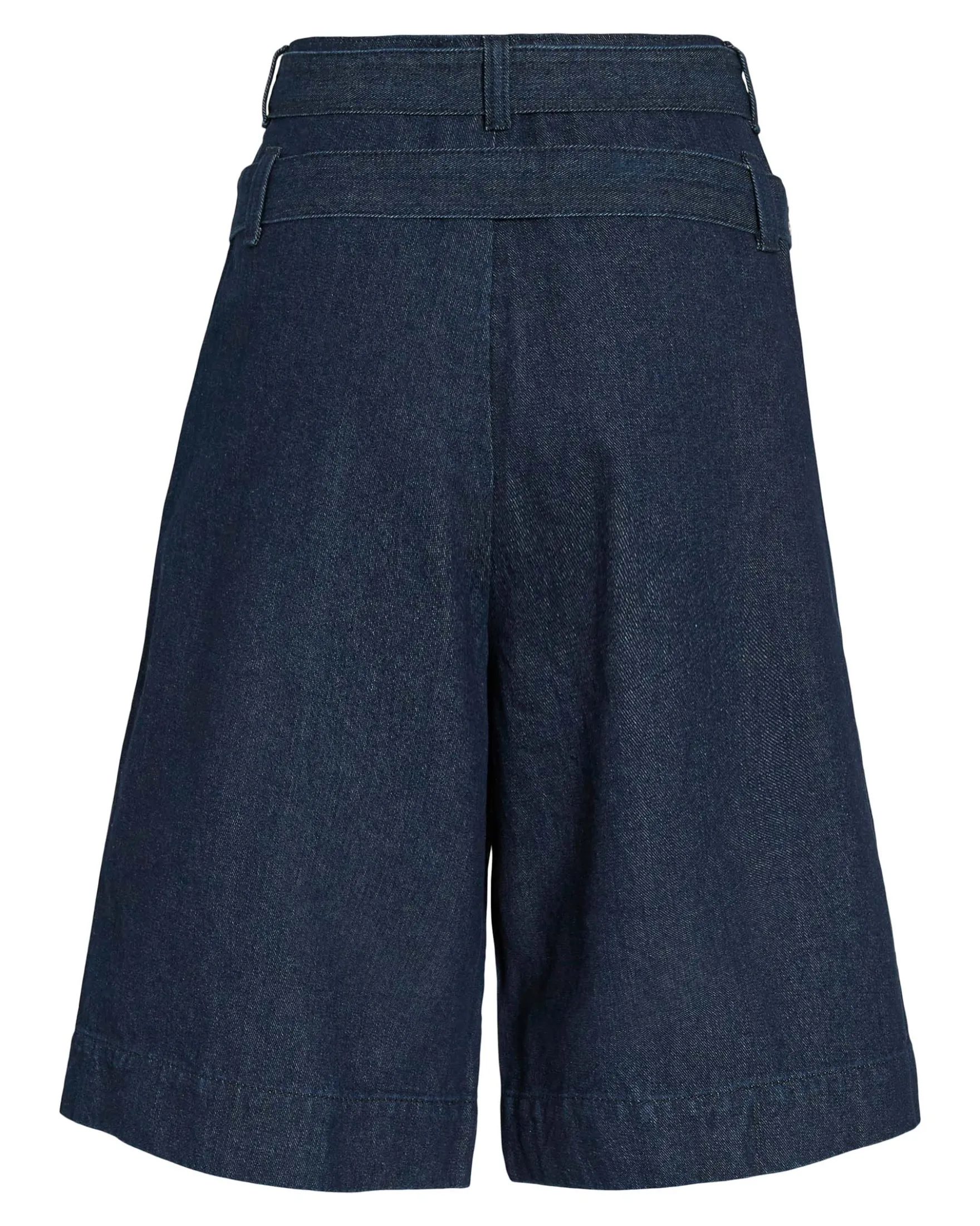 VIADONA BELTED DENIM SHORTS