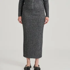 Vibella glitter knit skirt