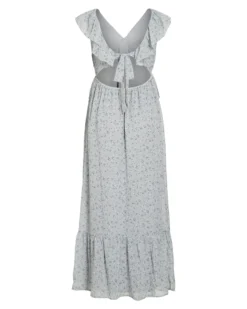 VIMONE S/L MAXI FLOUNCE DRESS