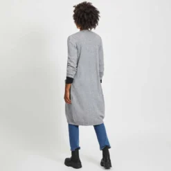 Viril long knit cardigan