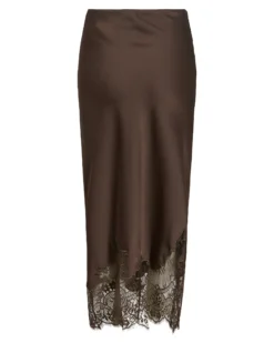 VISABEL HW MIDI LACE SKIRT