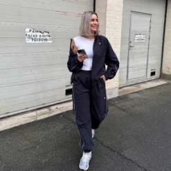 Wwabb crinkle track pants